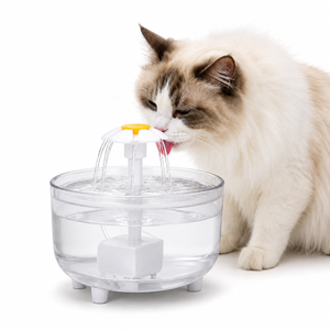 Automatic cat water fountain with constant temperature circulation