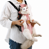 Canvas cat sling backpack carrier for outdoor spring outings