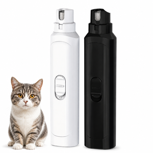 Electric battery-powered nail grinder for cats, pet grooming tool