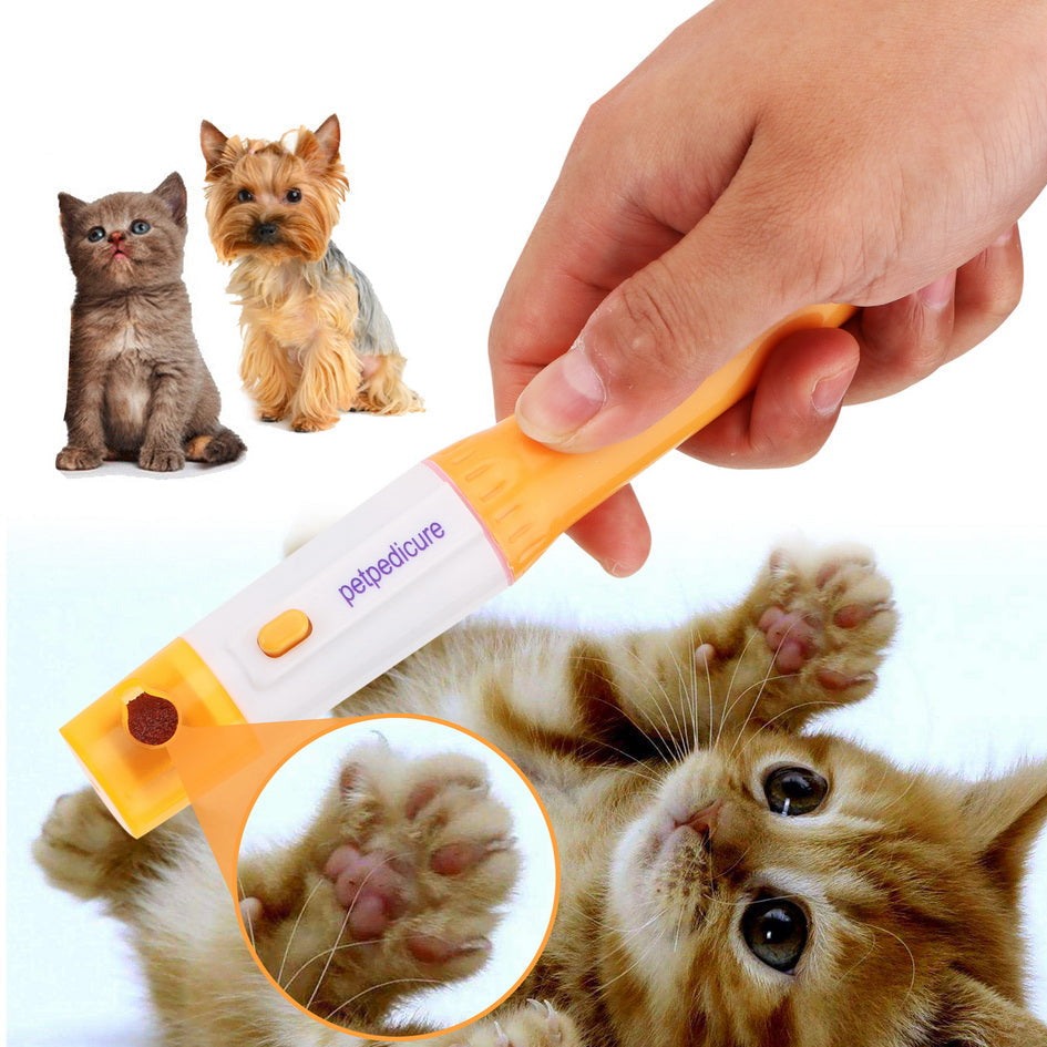 Professional electric nail grinder and clipper set for cats