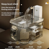 Smart sensor cat water fountain with wireless motion activation